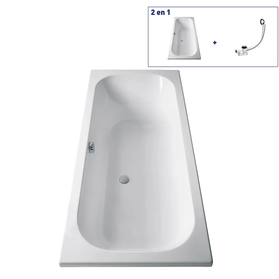 Valentin Baignoire Ryad 170 x 75 cm sans tablier* Baignoire Droite