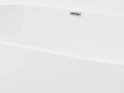 Vente-unique Baignoire semi îlot - 175L - 130 x 71,5 x 58 cm - Blanche - Acrylique - DIVINA* Baignoire Îlot
