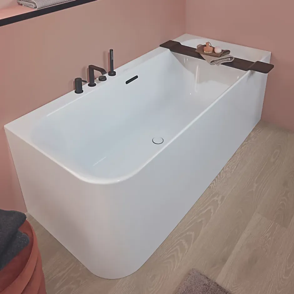 Villeroy & Boch Baignoire semi-îlot d'angle Loop & Friends version gauche