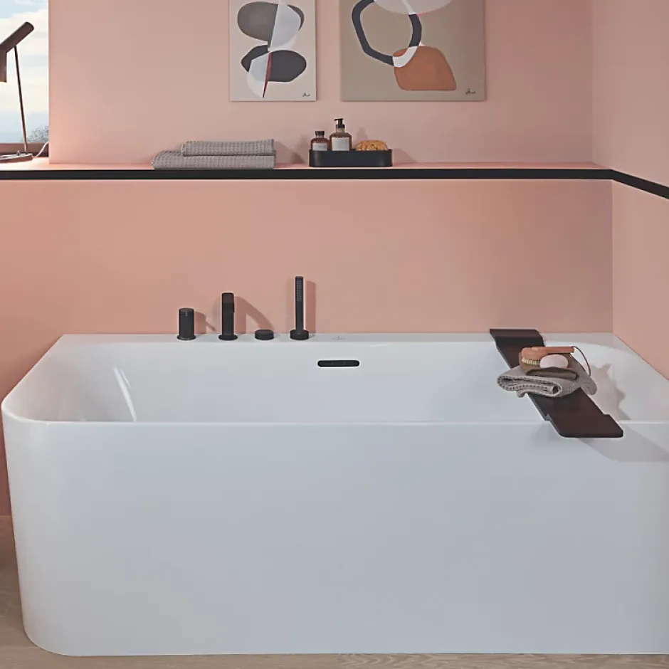 Villeroy & Boch Baignoire semi-îlot d'angle Loop & Friends version droite