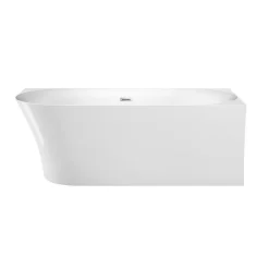 Stano Baignoire semi-îlot design ELIZABETH blanche 170 cm Angle à droite* Baignoire Îlot