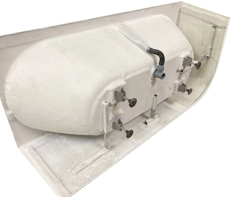 Spalina Baignoire semi-îlot murale Capri Grise Mate Droite, 170x76cm, by
