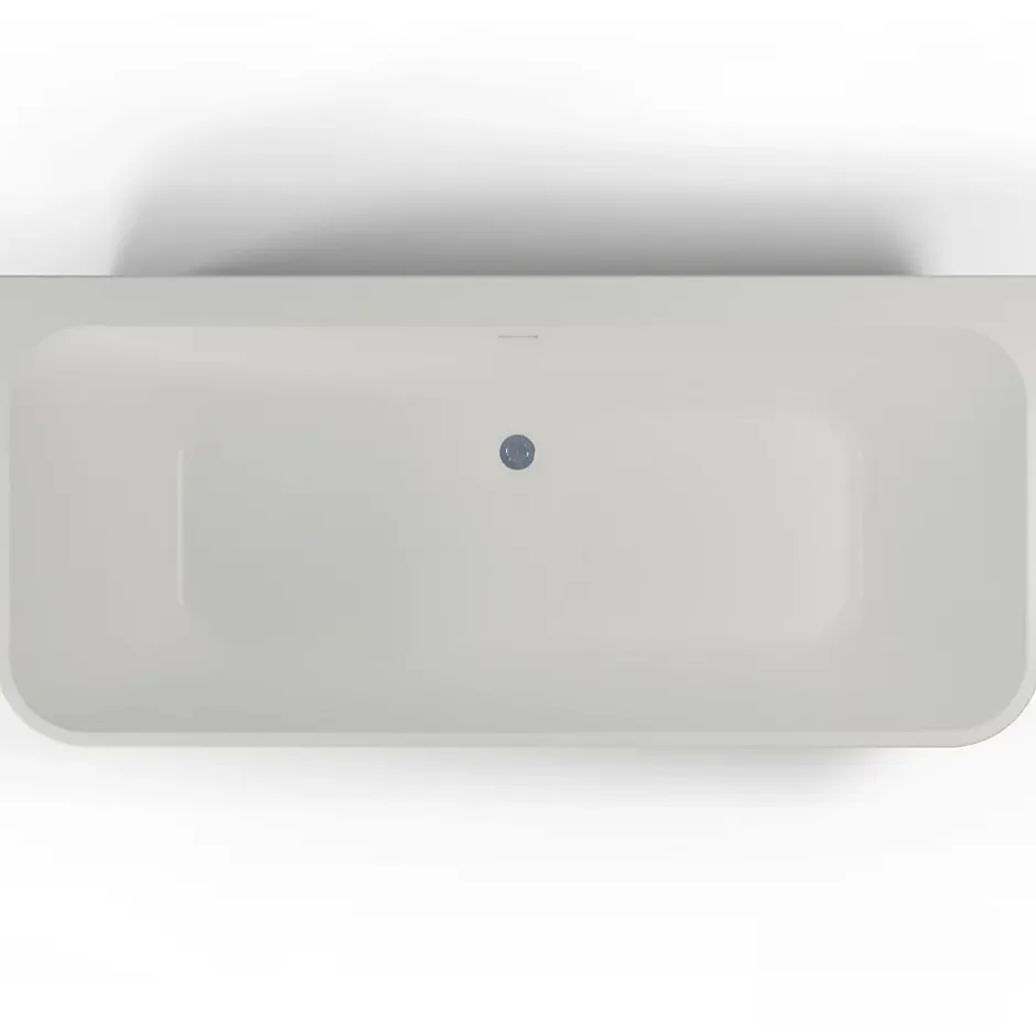 Spalina Baignoire semi-îlot murale Mint 170, blanc, 170x81 cm, by* Baignoire Îlot