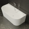 Spalina Baignoire semi-îlot murale Naos, blanc, 170x80 cm, by* Baignoire Îlot