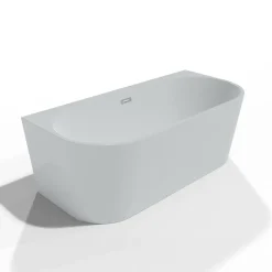 Spalina Baignoire semi-îlot murale Naos, blanc, 170x80 cm, by* Baignoire Îlot