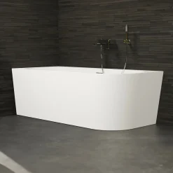 Spalina Baignoire semi-îlot murale CAPRI Gauche 170x76cm, by* Baignoire Îlot
