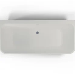 Spalina Baignoire semi-îlot murale Mint 180x81 cm, noir et blanc, By* Baignoire Îlot