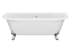Vente-unique Baignoire semi-îlot retro avec pieds d'aigle- 190 L - 170 x 74 x 62 cm - Blanche - Acrylique - SPARUS* Baignoire Îlot