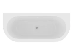Vente-unique Baignoire semi-îlot retro avec pieds d'aigle- 190 L - 170 x 74 x 62 cm - Blanche - Acrylique - SPARUS* Baignoire Îlot