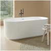 Mob-In Baignoire STRIA îlot striée en acrylique blanche 170cm
