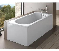 Azura Home Design Baignoire TRINITA avec tablier 75 - 170cm* Baignoire Droite