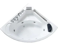 Eliteshopping Bain à remous blanc pour 1 personne 135 X 135 cm 6 jets Sage