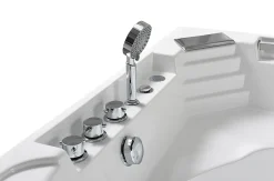 Eliteshopping Bain à remous blanc pour 1 personne 135 X 135 cm 6 jets Sage