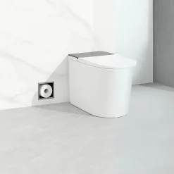 Balneo - range-papier toilette mural encastré WALL-BOX PAPER 3 Gun Metal gris - compartiment de salle de bain intégré dans le mur* Etagère Salle De Bains
