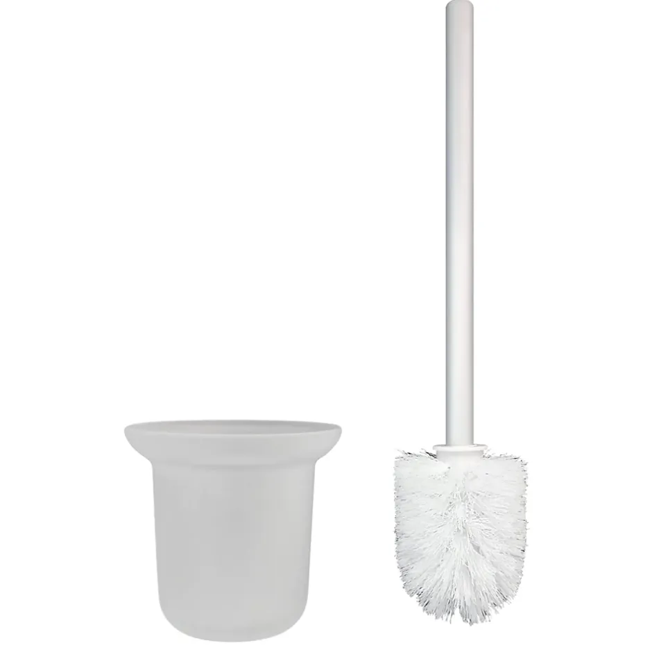 Balneo Armoire encastrée pour brosse WC gauche verre blanc 53,2cm