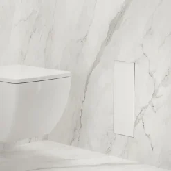 Balneo Armoire encastrée pour brosse WC gauche verre blanc 53,2cm