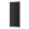 Balneo Armoire encastrée pour brosse WC gauche verre noir* Etagère Salle De Bains