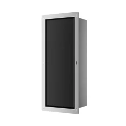Balneo Armoire encastrée pour brosse WC gauche verre noir* Etagère Salle De Bains