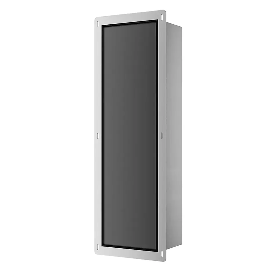 Balneo Armoire encastrée pour brosse WC gauche verre noir 68,2 cm* Etagère Salle De Bains