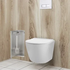 Balneo Armoire encastrée sous carrelage pour brosse WC gauche 53,2cm* Etagère Salle De Bains