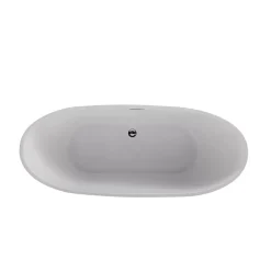 Balneo Baignoire autoportante 170x72cm, accessoires inox, Acrylique thermoformé 3.5mm, avec pieds réglables, PARMA