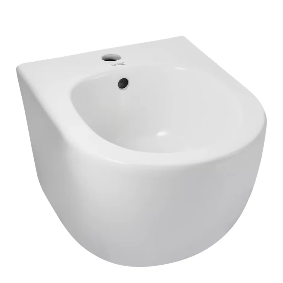 Balneo Bidet suspendu, sans bride bau, Ceramique, Blanc, ASOX* Bidet