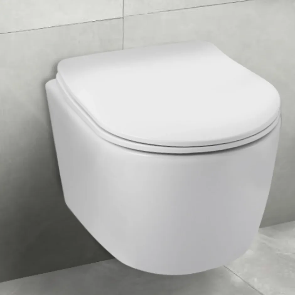 Balneo Cuvette WC suspendue LUXA blanche Tornado avec abattant à fermeture ralentie* Wc Suspendu