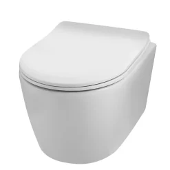 Balneo Cuvette WC suspendue LUXA blanche Tornado avec abattant à fermeture ralentie* Wc Suspendu
