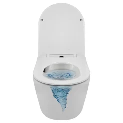 Balneo Cuvette WC suspendue LUXA blanche Tornado avec abattant à fermeture ralentie* Wc Suspendu