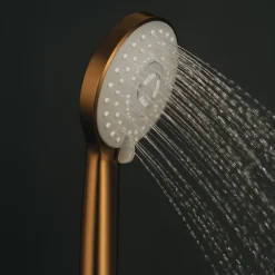 Balneo Douchette cuivre économe en eau CASCADE* Pommeau De Douche, Flexible Et Barre De Douche