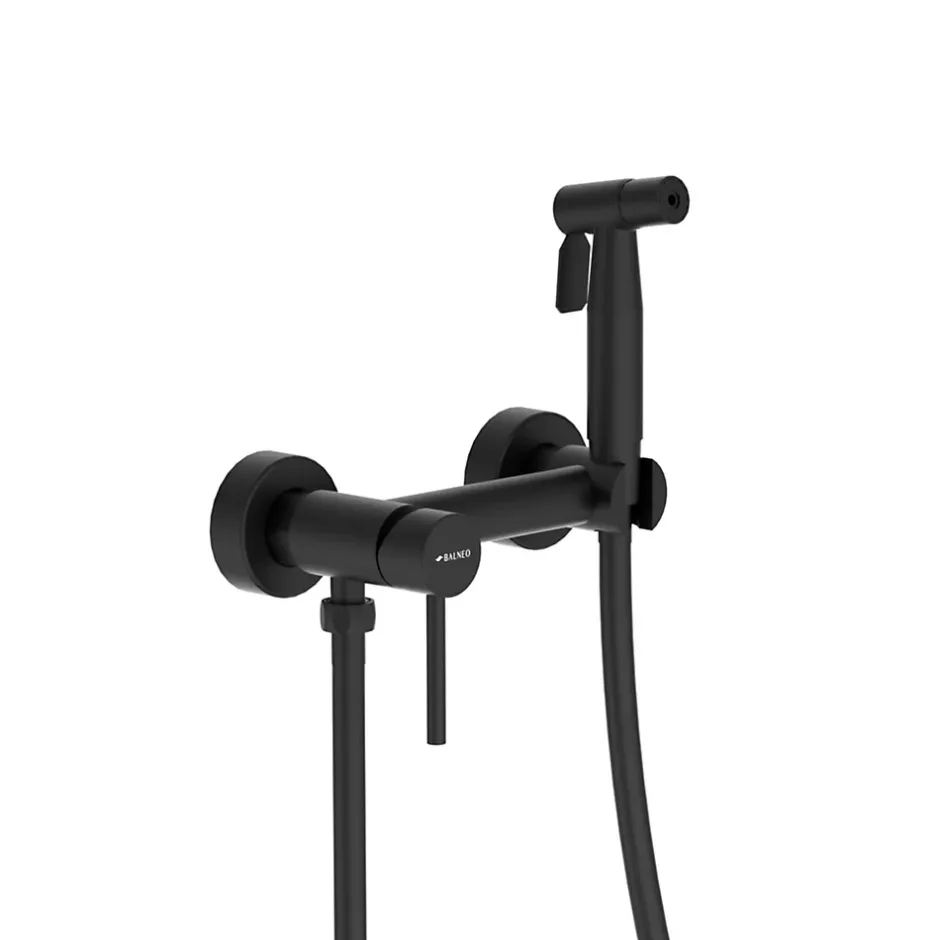Balneo Robinet de bidet noir Acier inoxydable - Mitigeur de bidet CASCADE