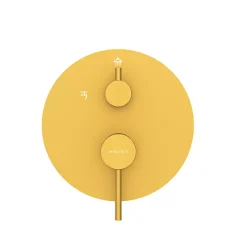 Balneo Système de douche avec pommeau de pluie or Acier inoxydable - Mitigeur de douche avec douchette CASCADE* Colonne De Douche Mécanique