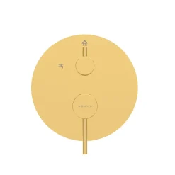 Balneo Système de douche avec pommeau de pluie or brillant Acier inoxydable - Mitigeur de douche avec douchette CASCADE* Colonne De Douche Mécanique