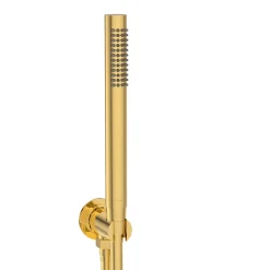 Balneo Système de douche avec pommeau de pluie or brillant Acier inoxydable - Mitigeur de douche avec douchette CASCADE* Colonne De Douche Mécanique