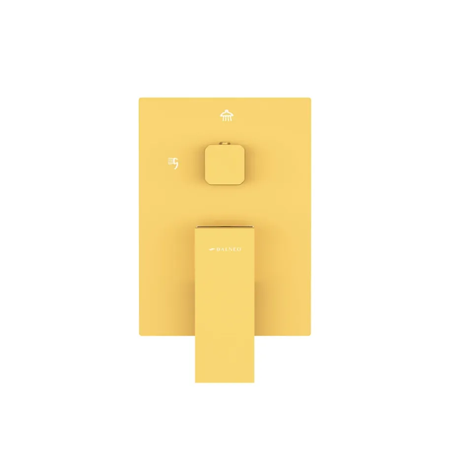 Balneo Système de douche avec pommeau de pluie or Acier inoxydable - Mitigeur de douche avec douchette CASCADE* Colonne De Douche Mécanique
