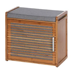 Wenko Banc armoire de salle de bain en bambou Bahari