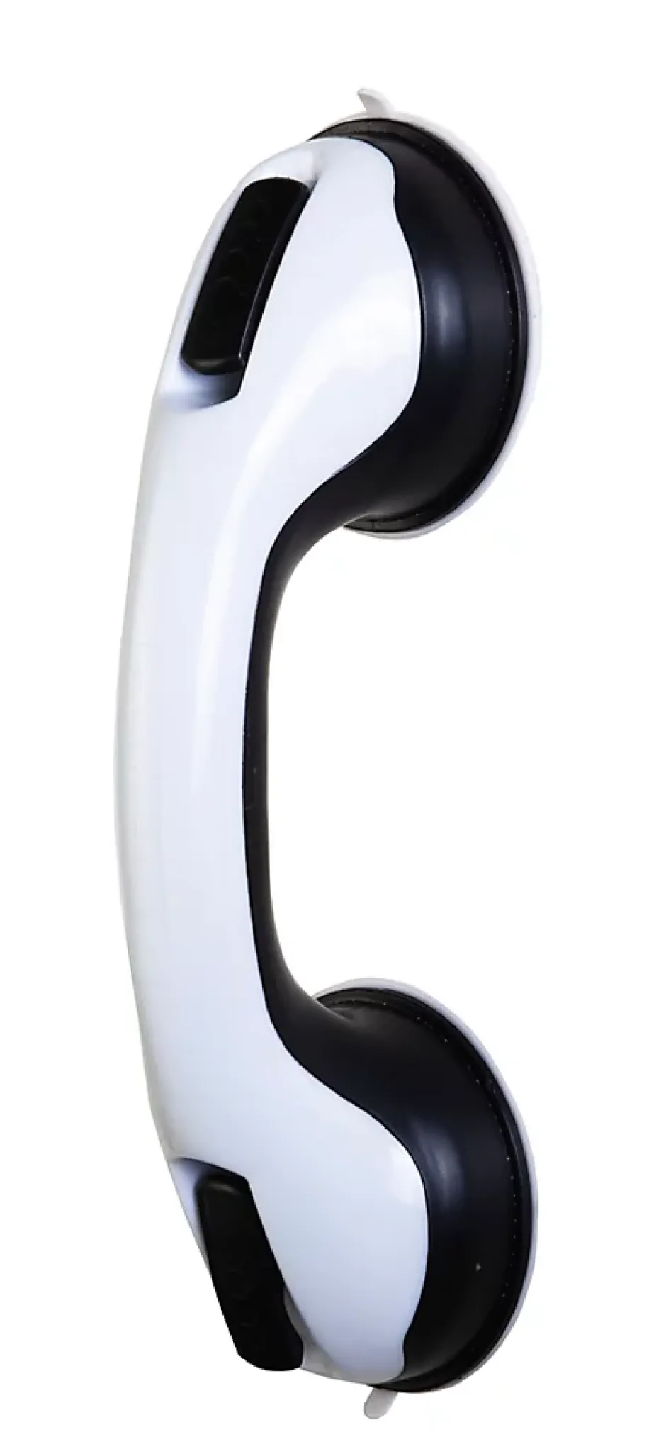 Godonnier Barre d'appui à ventouse, adaptée aux PMR, blanc et noir,