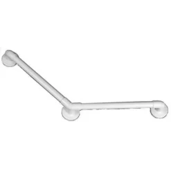 AKW Barre d'appui coudée 135 degrés - 3 points de fixation - 450 x 450 mm - Charge maximale : 190 kg