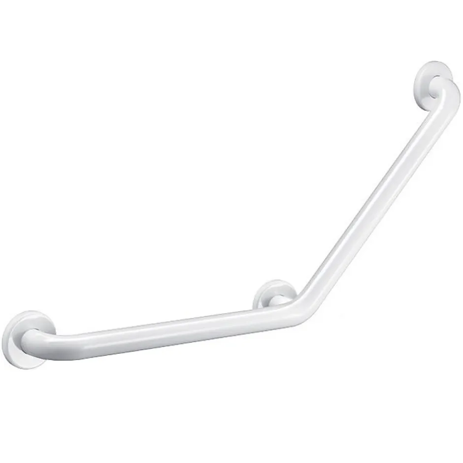 Delabie Barre d'appui coudée Basic 135 degrés Diamètre 32 mm - 400 x 400 mm