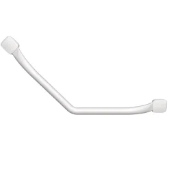 Godonnier Barre d'appui coudée en acier blanc mat Essentiels Plus 60,9 cm