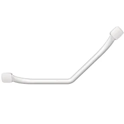 Godonnier Barre d'appui coudée en acier blanc mat Essentiels Plus 60,9 cm