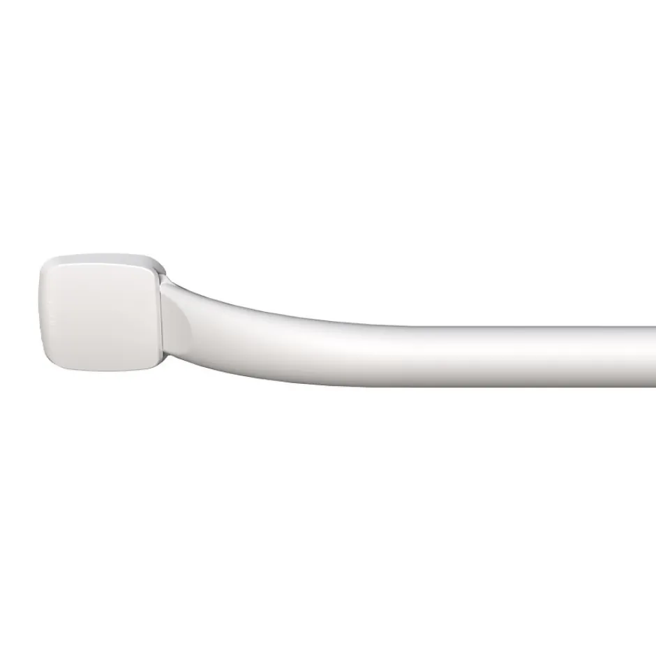 Godonnier Barre d'appui coudée en acier blanc mat Essentiels Plus 60,9 cm