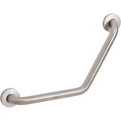 Kiamami Valentina Barre D'appui D'angle Chrome Brossé - Loto* Barre D'Appui