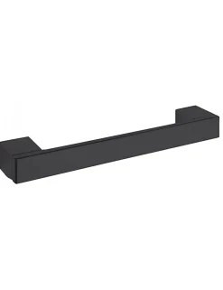 Bemeta Barre d'appui de douche NERO en laiton noir 32 x4 x6 cm