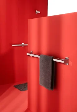 Godonnier Barre d'appui droite en aluminium anodisé brillant anodisé 43,7 cm