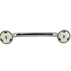 Kiamami Valentina Barre D'appui Pour Salle De Bain En Finition Chromée, 37 Cm