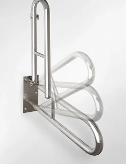 Bemeta Barre d'appui relevable en forme U HELP en acier inoxydable-60x25x10cm--* Barre D'Appui