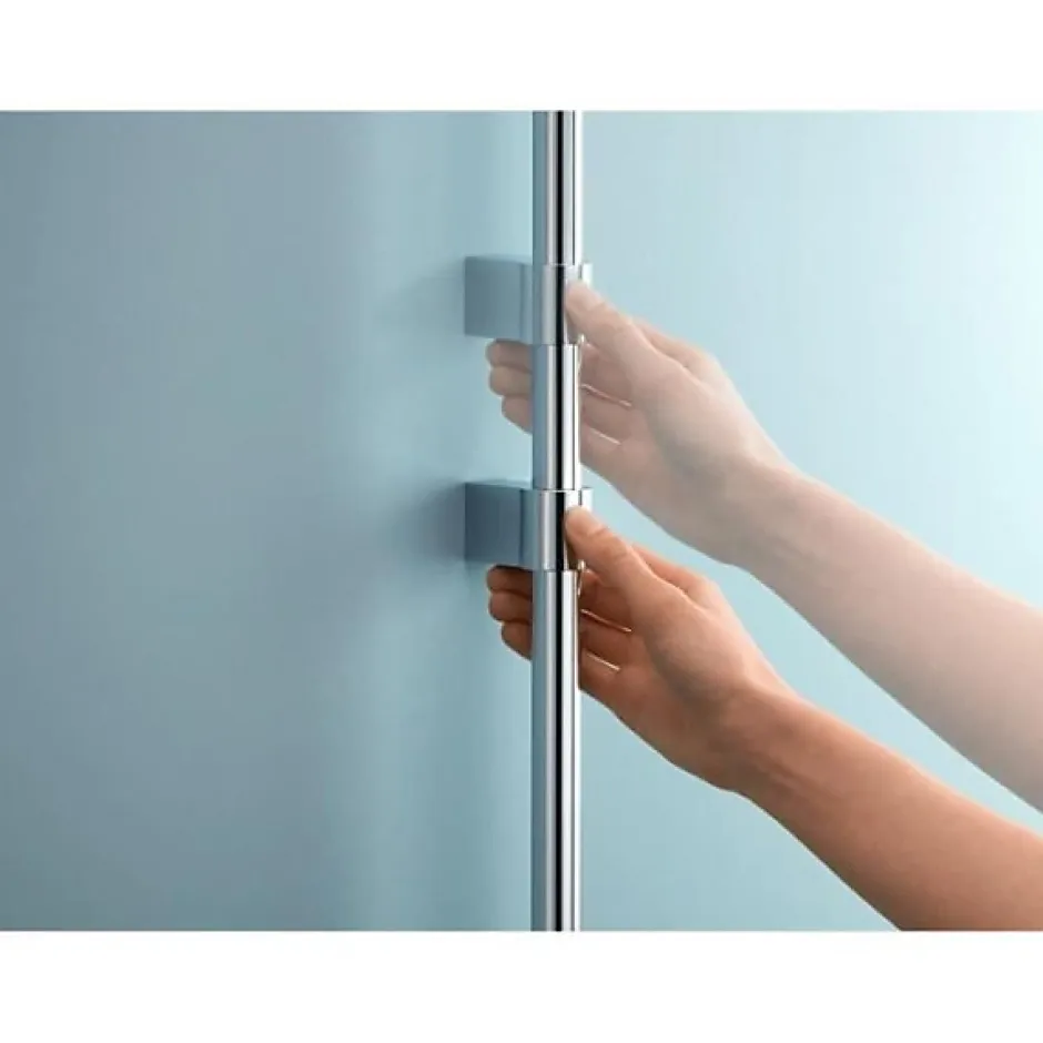 Grohe Barre de douche - Vitalio Universal 27724001 - 60cm - 22 mm - Fixation supérieure réglable - A coller ou a visser - C