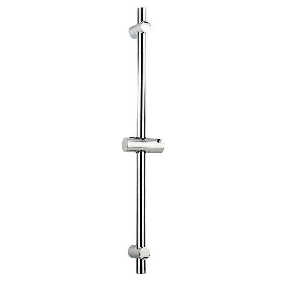 Kibath Barre de douche avec équipement TREN de 65,5 cm, finition chrome poli, en laiton* Pommeau De Douche, Flexible Et Barre De Douche