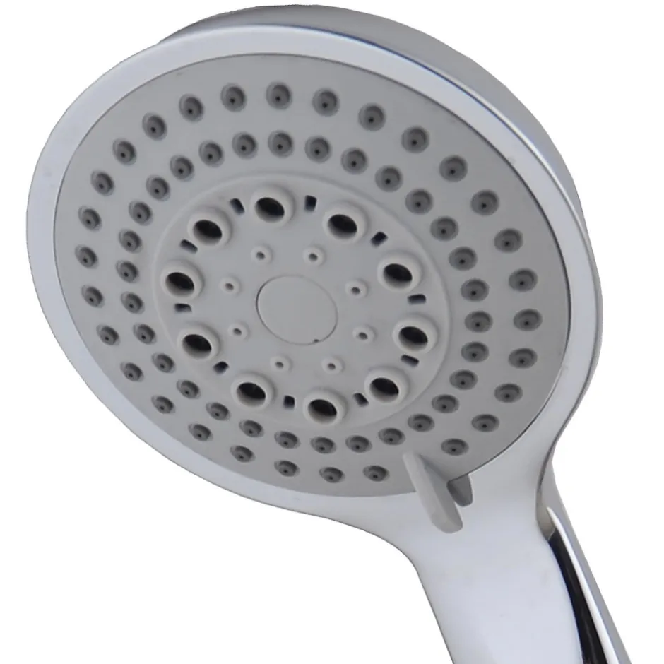 Kibath Barre de douche avec équipement TREN de 65,5 cm, finition chrome poli, en laiton* Pommeau De Douche, Flexible Et Barre De Douche